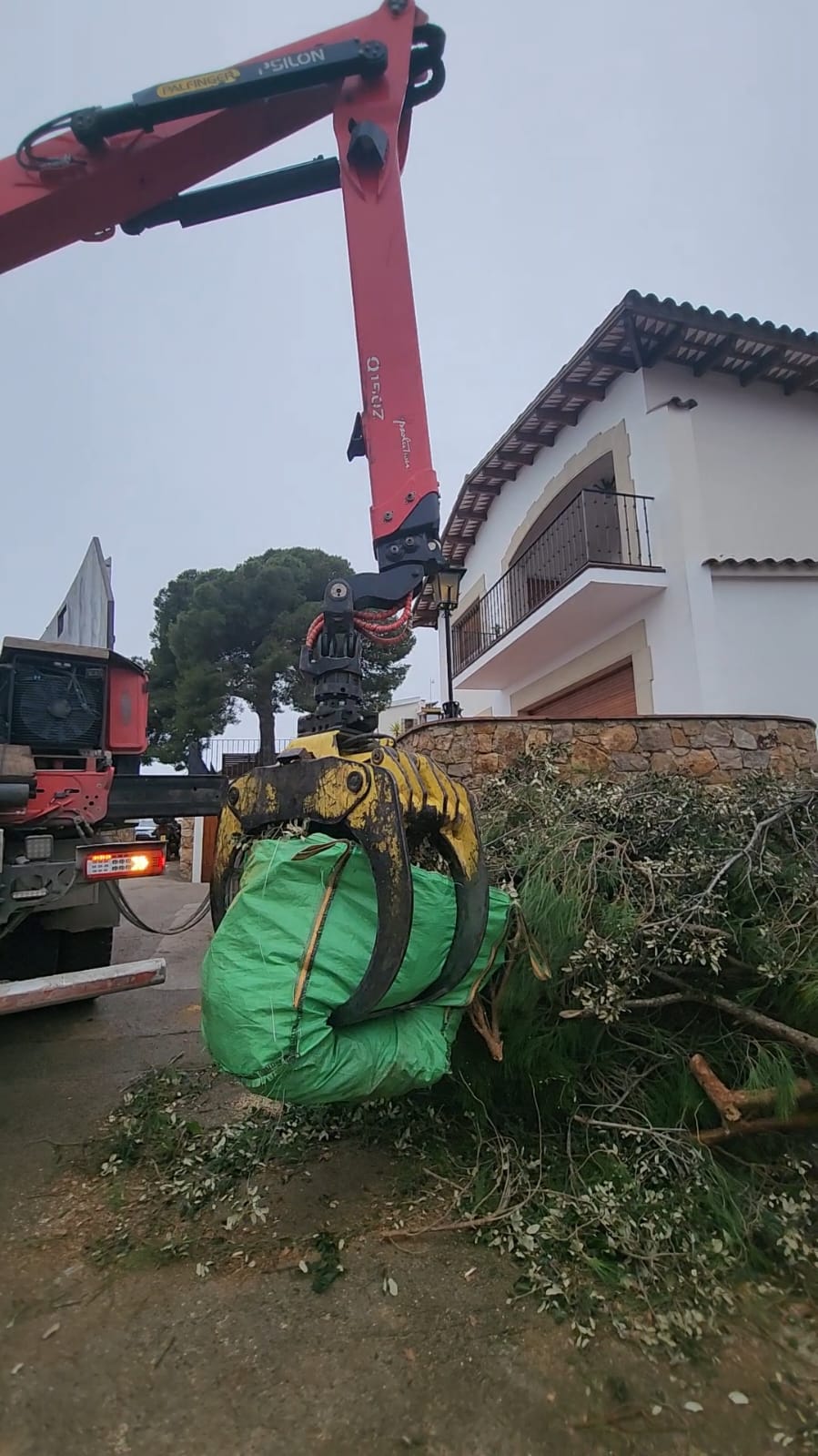 Retirada de restes vegetals