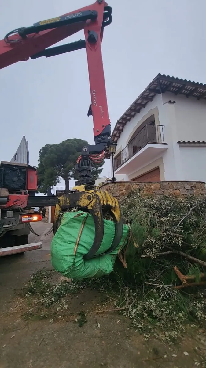 Retirada de restes vegetals